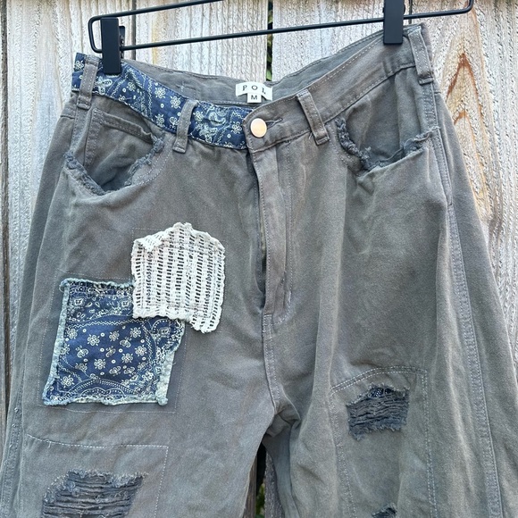 Pol Patchwork Pants - Picture 7 of 7